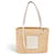 Loewe Borsa Cesta in Rafia e Pelle Beige - vista 13