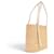Loewe Borsa Cesta in Rafia e Pelle Beige - vista 9
