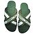 Jimmy Choo Flip Flops in Grün Krokodilprägung Weiß