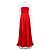 Vera Wang Trägerloses Abendkleid Valentina Rot