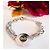 Bracciale Dolce & Gabbana DJ1041 argento e nero - vista 2