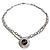 Collana Dolce & Gabbana DJ1040 con medaglione logo Argento