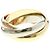 Anello Cartier Trinity in oro rosa bianco e giallo 18K D'oro - vista 2