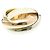 Anello Cartier Trinity in oro rosa bianco e giallo 18K D'oro - vista 4