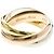 Anello Cartier Trinity in oro rosa bianco e giallo 18K D'oro - vista 5