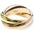 Anello Cartier Trinity in oro rosa bianco e giallo 18K D'oro - vista 6