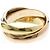 Anello Cartier Trinity in oro rosa bianco e giallo 18K D'oro - vista 7
