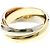 Anello Cartier Trinity in oro rosa bianco e giallo 18K D'oro - vista 8