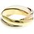 Anello Cartier Trinity in oro rosa bianco e giallo D'oro - vista 5