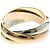 Anello Cartier Trinity in oro rosa bianco e giallo D'oro - vista 8