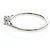 Autre Marque Platin-Diamant-Verlobungsring Silber - Ansicht 2