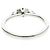 Autre Marque Platin-Diamant-Verlobungsring Silber - Ansicht 3