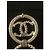 Orecchini pendenti Chanel logo CC metallo dorato D'oro - vista 3
