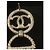 Orecchini pendenti Chanel logo CC metallo dorato D'oro - vista 4