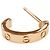Orecchini LOVE Mini Love Hoop di Cartier D'oro - vista 6