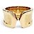 Anello Cartier M39200 C2 con fascia larga in oro giallo D'oro