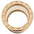 Bulgari Anello B.zero1 in oro rosa e ceramica di Bvlgari Bianco D'oro - vista 2