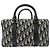 Christian Dior Borsa a tracolla in pelle Dior Homme Lango 26 Beige Blu navy - vista 4