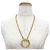 Céline Collana CELINE Vintage Circle Logo D'oro - vista 2