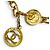 Chanel Vintage Coco Mark Kettengürtel Golden - Ansicht 4