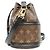 Borsa a tracolla Louis Vuitton Monogram Canoe Marrone - vista 2
