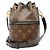 Borsa a tracolla Louis Vuitton Monogram Canoe Marrone - vista 3