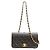 Borsa a Spalla Chanel Black Gold Hardware Turnlock Full Flap Mini Matelassé 19 Nero