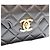 Timeless Borsa a Spalla Chanel Black Lambskin Double Flap Matelassé Nero - vista 6