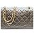 CHANEL Borsa a tracolla in pelle di agnello trapuntata con doppia patta nera Nero - vista 3