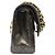 CHANEL Borsa a tracolla in pelle di agnello trapuntata con doppia patta nera Nero - vista 4