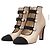 Timeless NWOB Chanel 2018 Botines de piel con punta dorada y botón de perla Talla 40 Segunda mano - vista 2