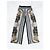 Gianfranco Ferré Gianfranco Ferrè Pantalones Palazzo Seda Estampado Pañuelo Negro Blanco Dorado - vista 5