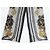 Gianfranco Ferré Gianfranco Ferrè Pantalones Palazzo Seda Estampado Pañuelo Negro Blanco Dorado - vista 8