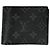 Portafoglio Louis Vuitton Portefeuille Slender Bi-fold Nero