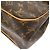 Borsa Louis Vuitton Monogram Batignolles Horizontal Marrone - vista 3