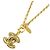 Collana Chanel dorata con pendente D'oro