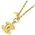 Collana Chanel dorata con pendente D'oro - vista 3