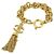 Bracciale con charm Chanel in oro D'oro