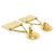 Orecchini a clip dorati Chanel 01132 D'oro - vista 3