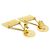 Orecchini a clip dorati Chanel 01132 D'oro - vista 3