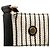Sac seau Rive Gauche en toile rayée blanche Saint Laurent - vue 6