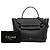 Céline Borsa cintura Celine Black Mini in pelle di vitello granulata Nero - vista 7