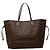 Louis Vuitton Marrone Damier Ebene Neverfull GM