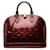 Louis Vuitton Alma PM Vernis Monogram Rosso Bordò  - vista 1