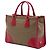 Sac satchel Prada en toile Canapa marron avec bordure en Saffiano et double fermeture éclair avec logo Marron clair - vue 2