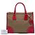 Sac satchel Prada en toile Canapa marron avec bordure en Saffiano et double fermeture éclair avec logo Marron clair - vue 7
