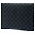 Louis Vuitton Black Damier Graphite Alpha Triple Pochette Nero - vista 2