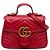 Borsa Gucci Red Mini GG Marmont Matelasse in pelle Rosso