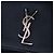 Borsa a tracolla Monogram Sunset in pelle di vitello a grana media nera Saint Laurent Nero - vista 5