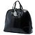 Gucci Black Large Microguccissima Lackleder Handtasche mit gewölbtem Henkel Schwarz - Ansicht 2